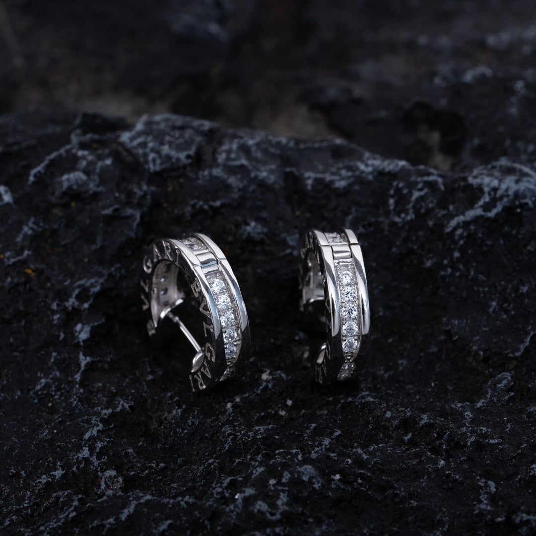 [Bloom]ZERO 1 MINI SILVER DIAMOND EARRINGS