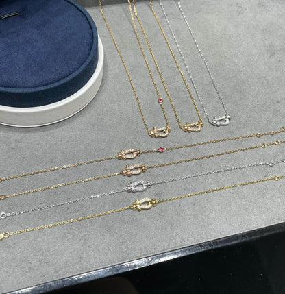 [Bloom]FORCE 10 DIAMOND PINK GOLD NECKLACE