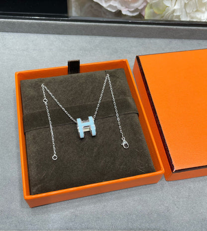 [Bloom]POP H SKY BLUE NECKLACE