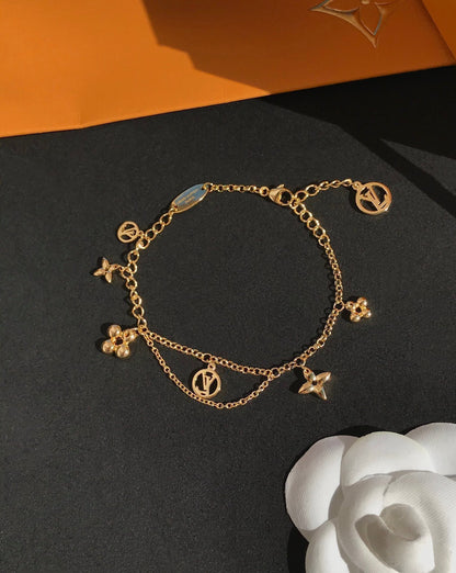 [Bloom]BLOOMING PINK GOLD MOP BRACELET