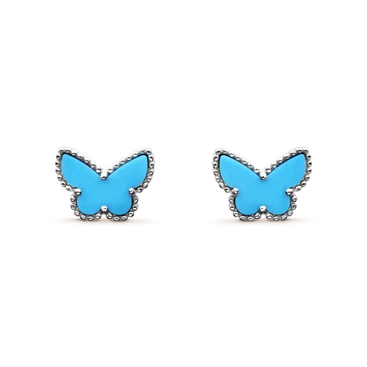 [Bloom]BUTTERFLY TURQUOISE EARRINGS SILVER