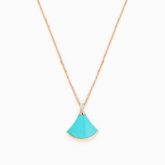 [Bloom]DREAM NECKLACE TURQUOISE PINK GOLD