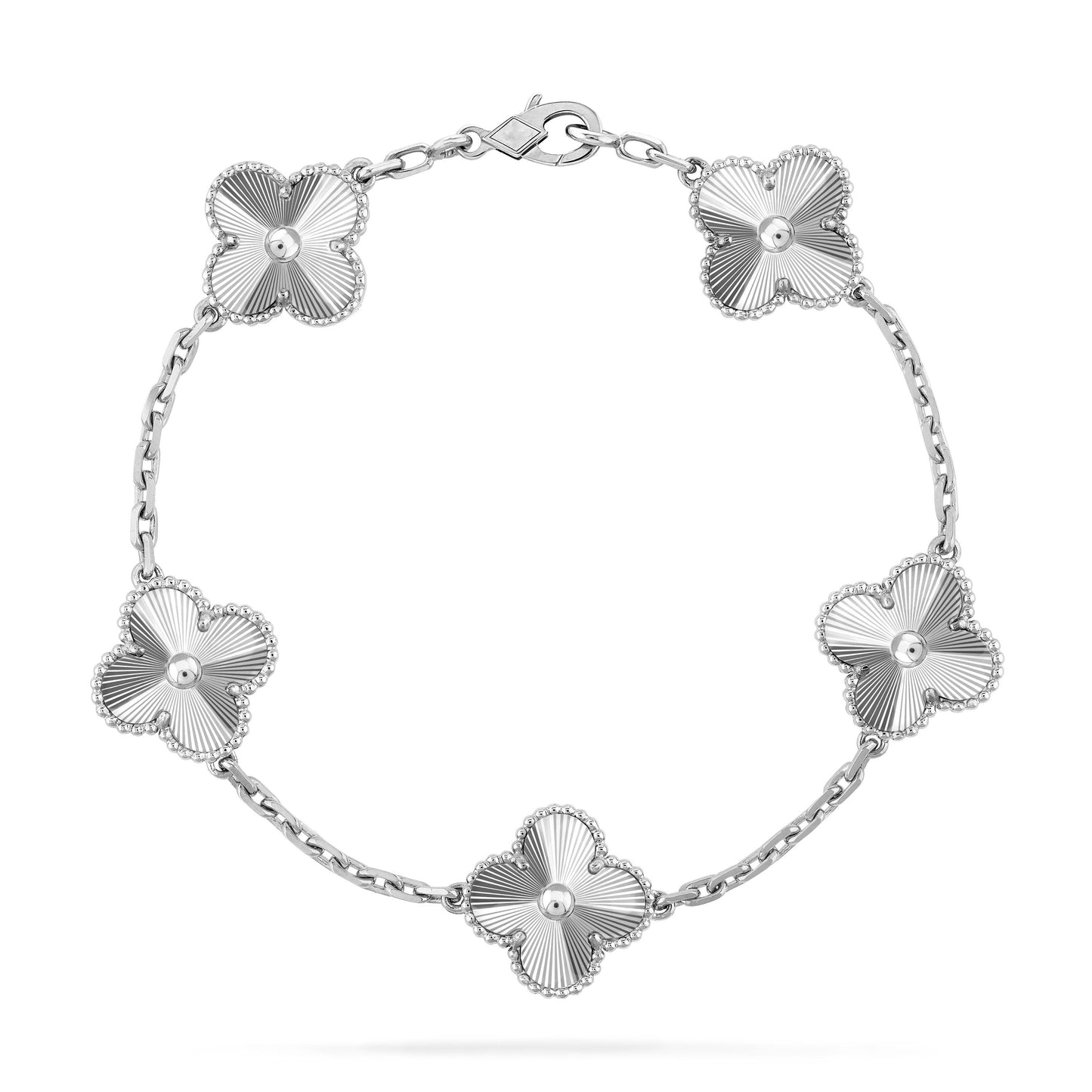 [Bloom]CLOVER SILVER 5 MOTIFS BRACELET