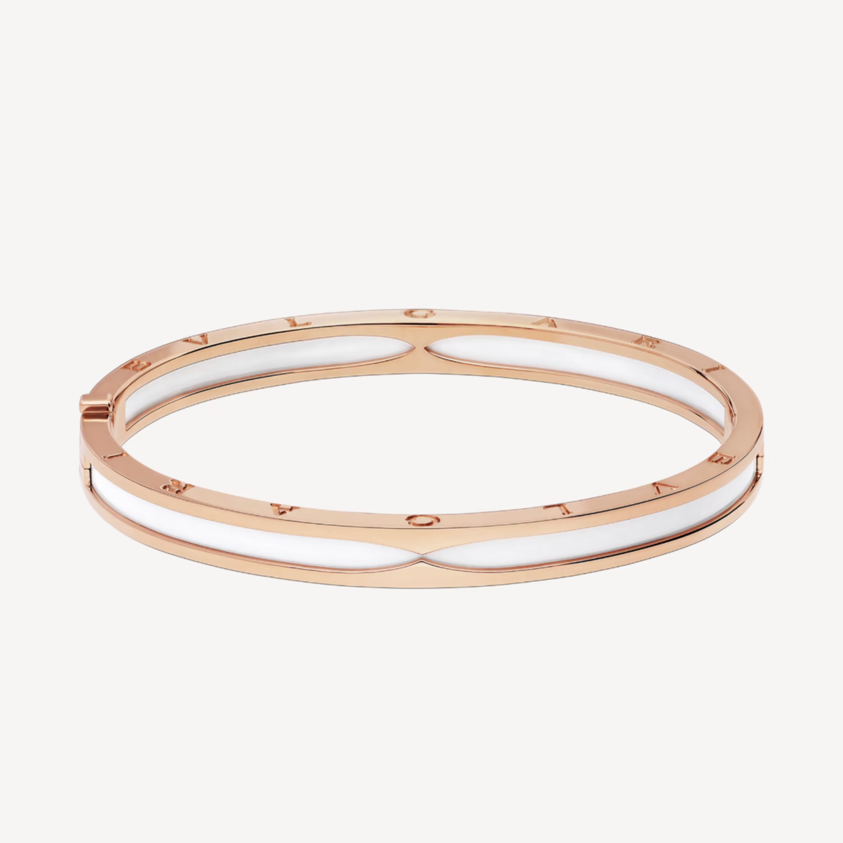 [Bloom]ZERO 1 PINK GOLD WITH WHITE CERAMIC BRACELET