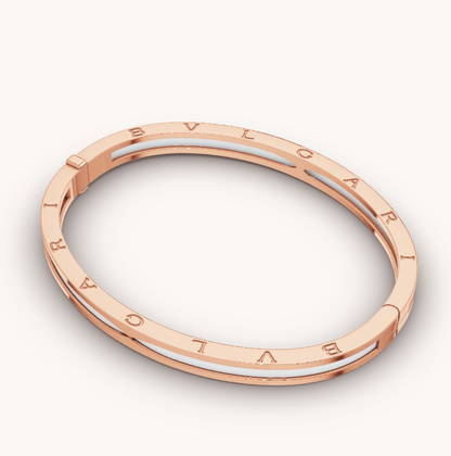 [Bloom]ZERO 1 PINK GOLD WITH WHITE CERAMIC BRACELET