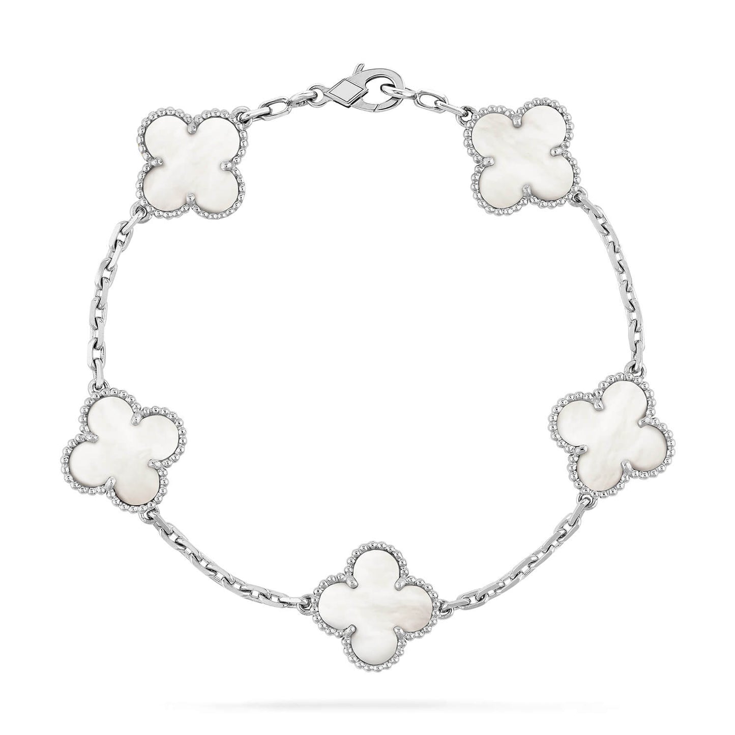 [Bloom]CLOVER SILVER MOP 5 MOTIF BRACELET