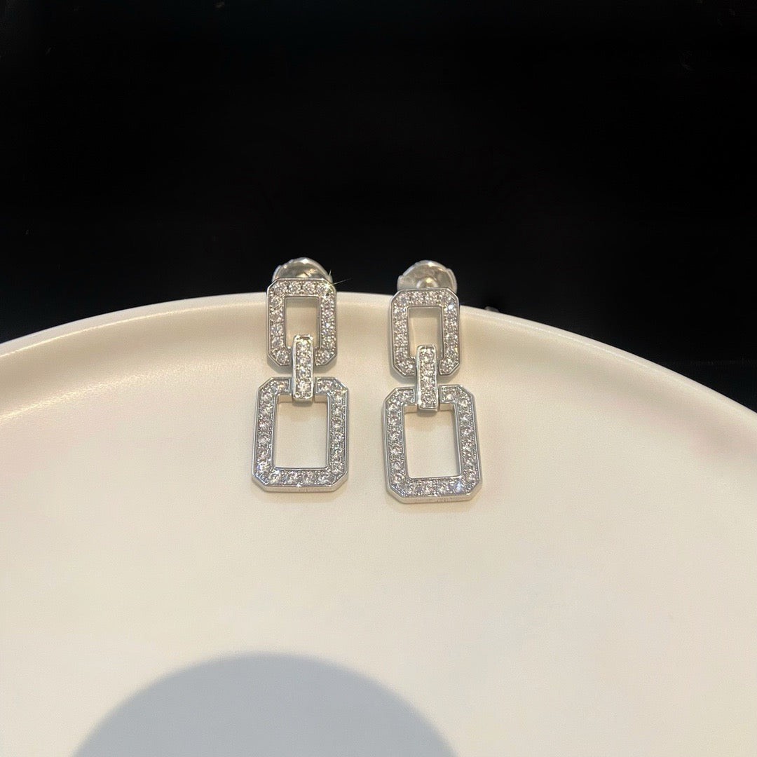 [Bloom]LINKS MEDIUM EARRINGS DIAMOND