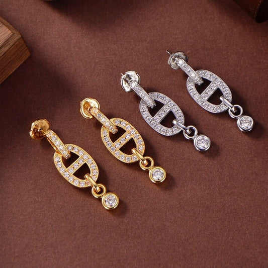 [Bloom]HM CHAINE DIAMOND EARRINGS