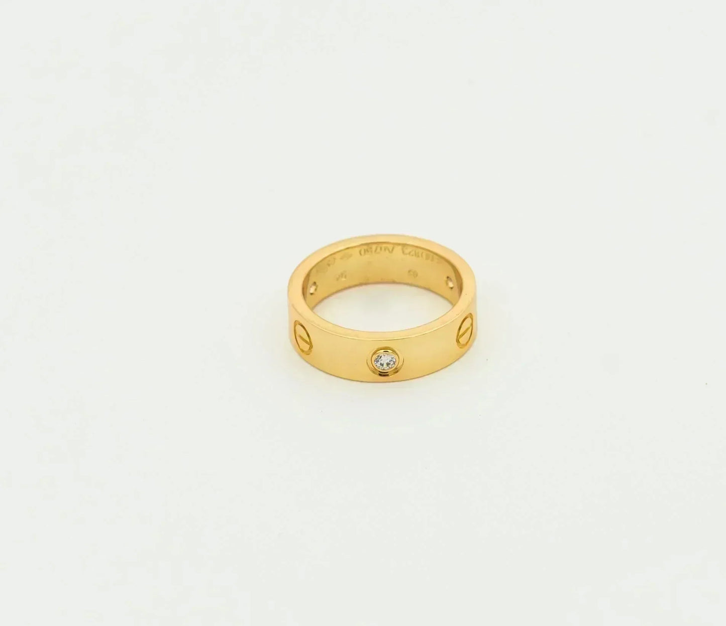 [Bloom]LOVE RING 5.5MM 3 DIAMONDS GOLD