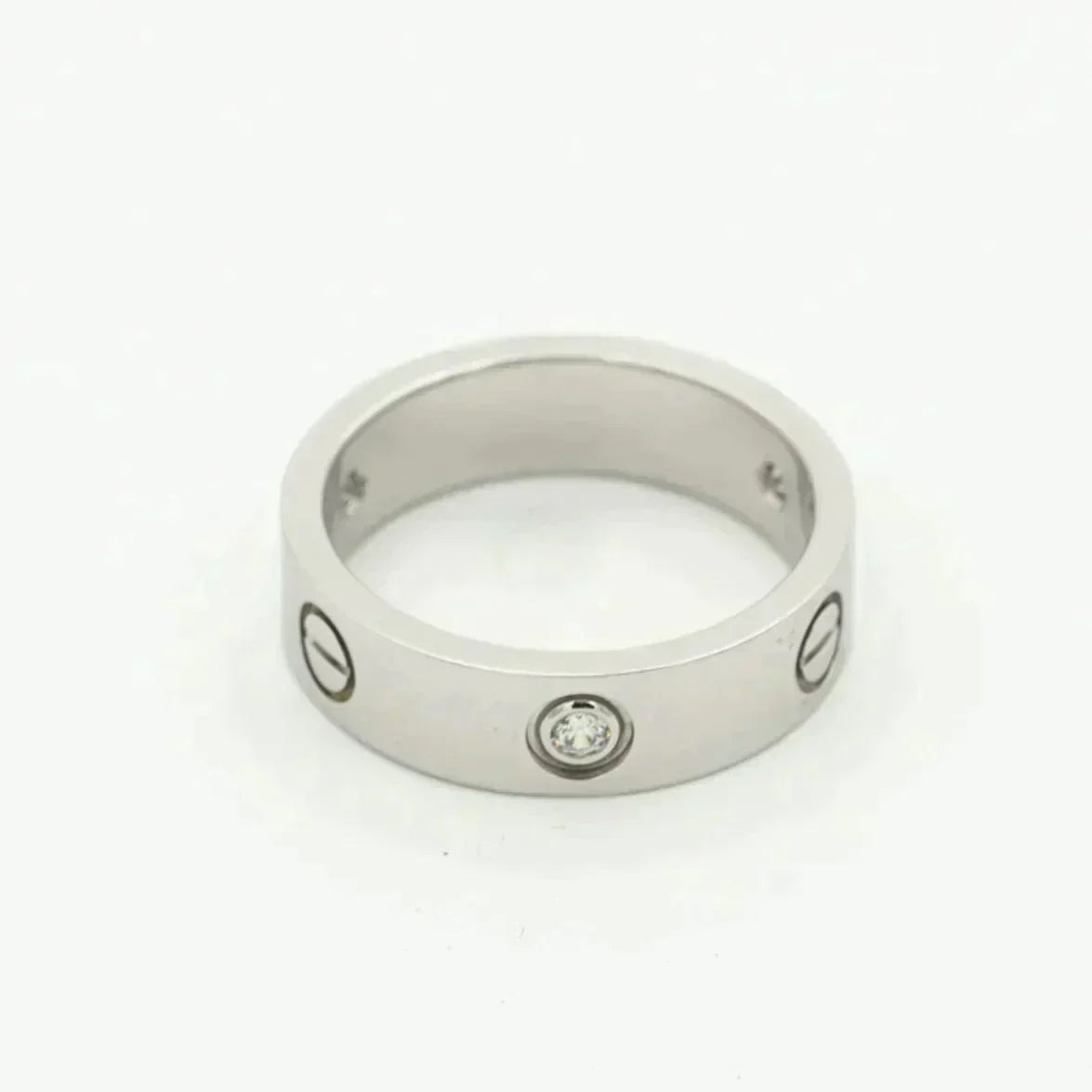 [Bloom]LOVE RING 5.5MM 3 DIAMONDS SILVER