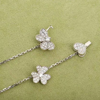 [Bloom]FRIVOLE SILVER 9 FLOWERS NECKLACE