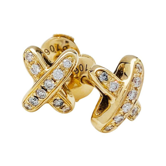 [Bloom]JEUX DE GOLD DIAMOND EARRINGS