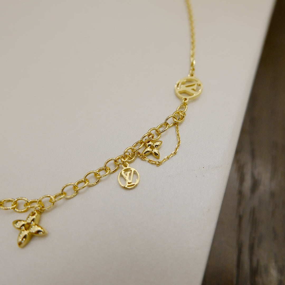 [Bloom]BLOOMING SUPPLE NECKLACE BRASS