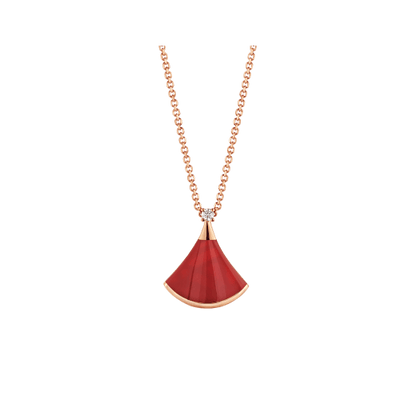 [Bloom]DREAM NECKLACE CARNELIAN 1 DIAMOND