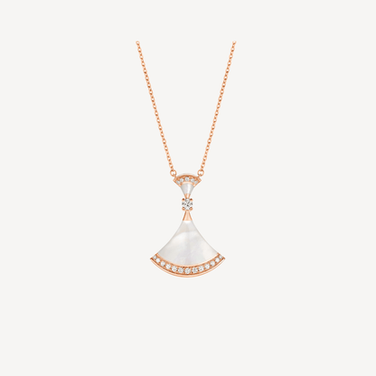 [Bloom]DREAM NECKLACE MOP PINK GOLD DIAMOND