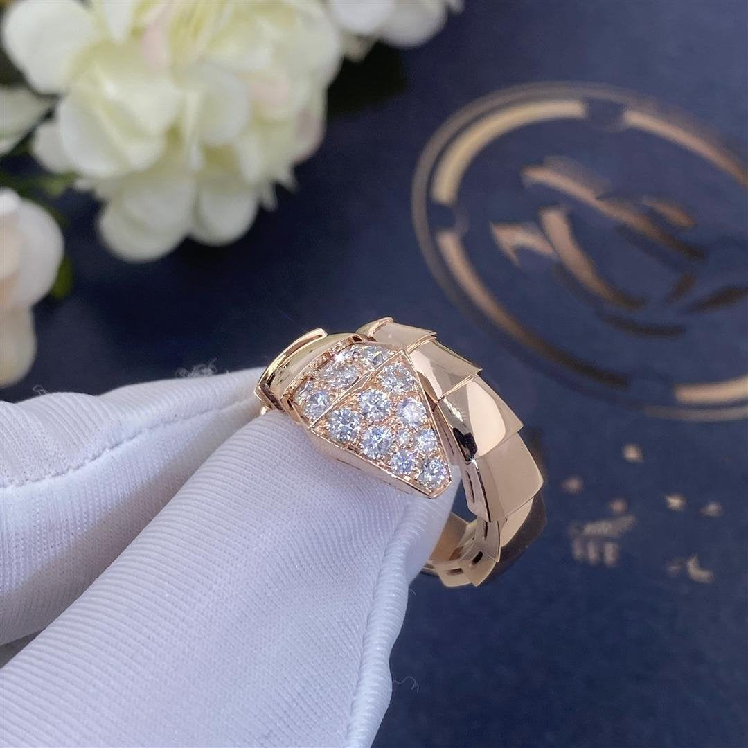 [Bloom]SERPENTI RING PINK GOLD DIAMOND