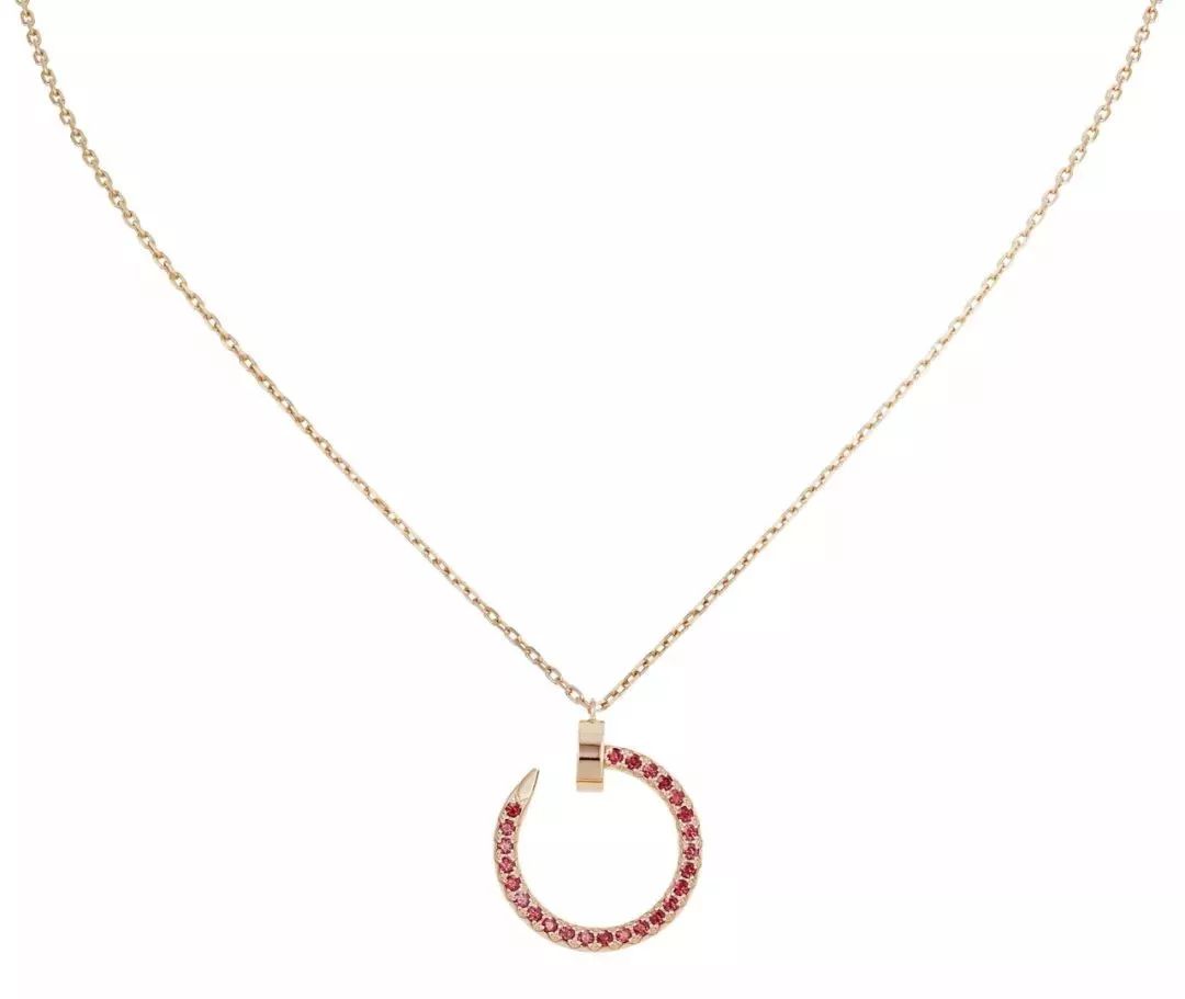 [Bloom]JUSTE NECKLACE GOLD RED DIAMONDS