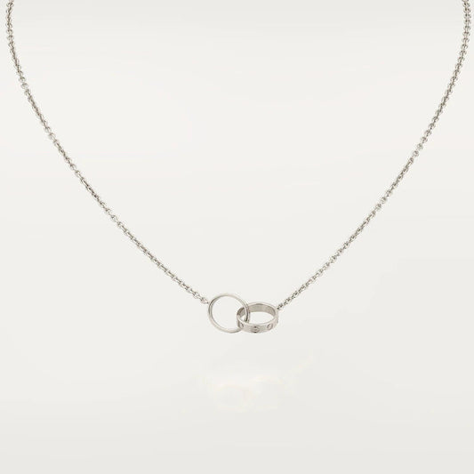 [Bloom]LOVE NECKLACE PINK GOLD AND SILVER