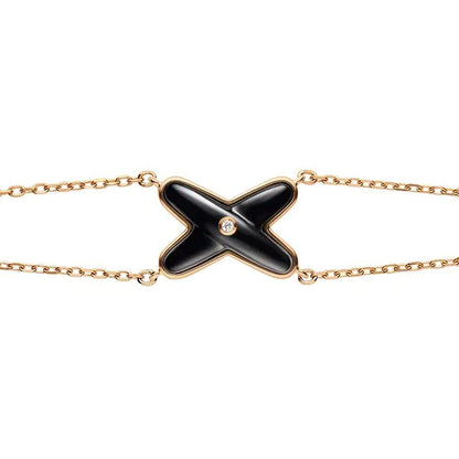 [Bloom]JEUX BRACELET ONYX PINK GOLD 1 DIAMOND