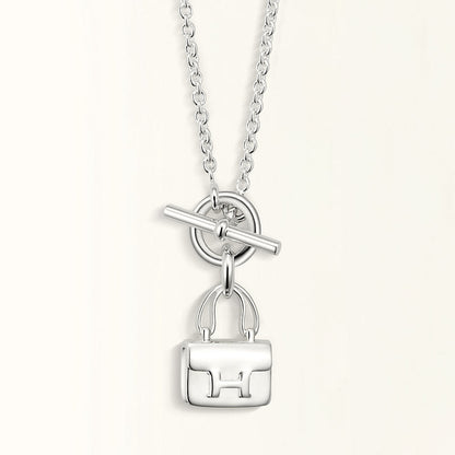 [Bloom]POP H PEDANT SILVER NECKLACE