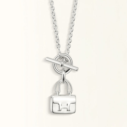 [Bloom]POP H PEDANT SILVER NECKLACE