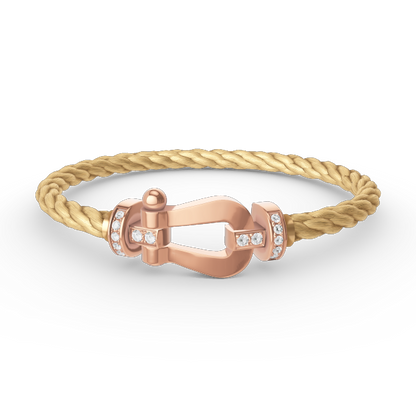 [Bloom]FORCE LARGE HORSESHOE HALF DIAMOND BRACELET ROSE GOLD