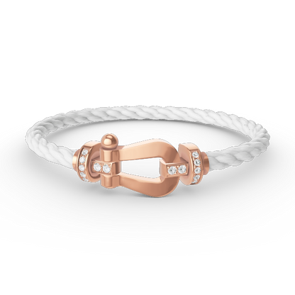 [Bloom]FORCE LARGE HORSESHOE HALF DIAMOND BRACELET ROSE GOLD