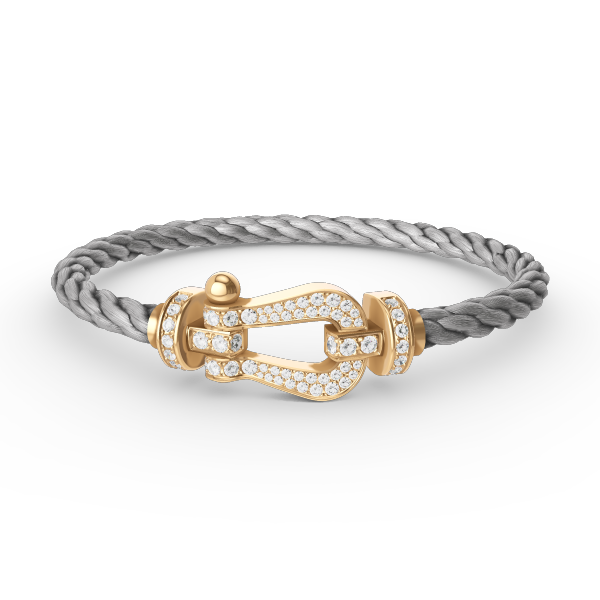 [Bloom]FORCE LARGE HORSESHOE FULL DIAMOND BRACELET GOLD