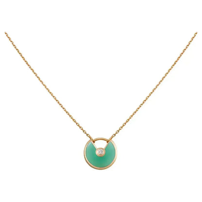 [Bloom]AMULETTE GOLD MALACHITE NECKLACE