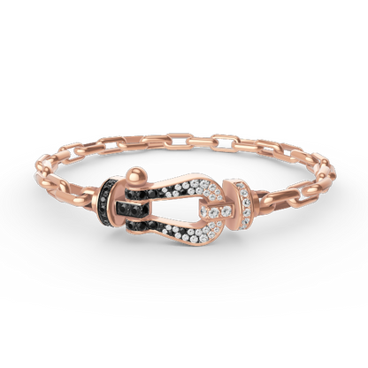 [Bloom]FORCE LARGE HORSESHOE CLASP  METAL BRACELET