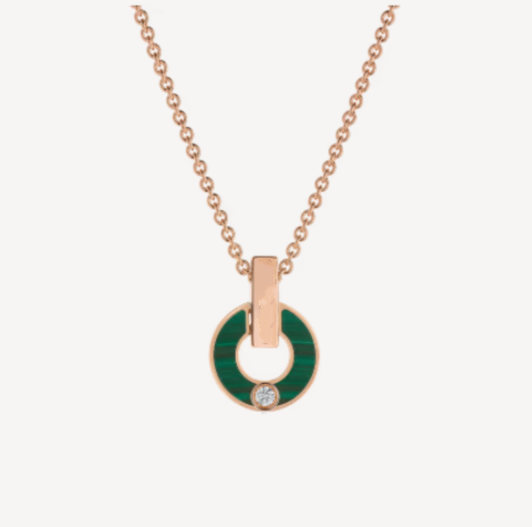 [Bloom]GARI NECKLACE PINK GOLD MALACHITE