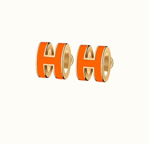 [Bloom]MINI POP H EARRINGS ORANGE