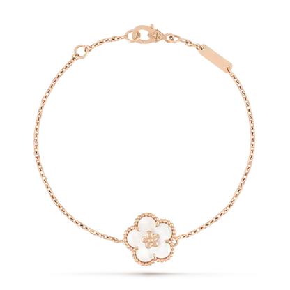 [Bloom]LUCKY WHITE MOP PLUM BLOSSOM  BRACELET