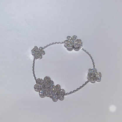 [Bloom]FRIVOLE SILVER 5 FLOWERS BRACELET