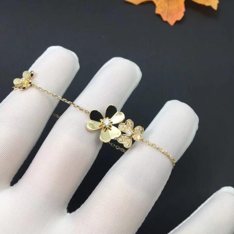 [Bloom]FRIVOLE GOLD 5 FLOWERS BRACELET