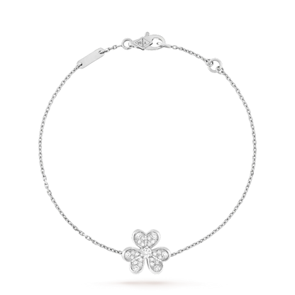 [Bloom]FRIVOLE SILVER FLOWER DIAMOND BRACELET