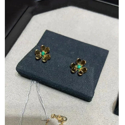 [Bloom]FRIVOLE  FLOWER MALACHITE EARRINGS