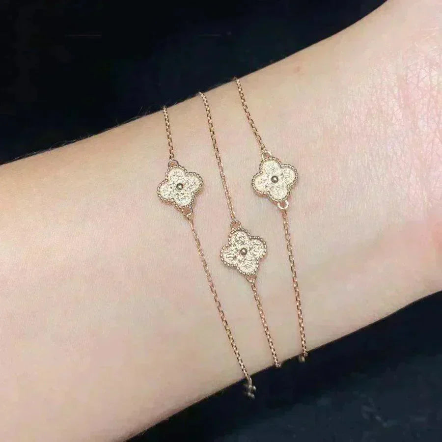 [Bloom]CLOVER SINGLE FLOWER BRACELET