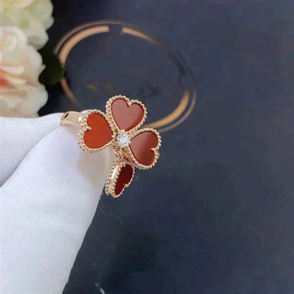 [Bloom]SWEET CLOVER CARNELIAN RING