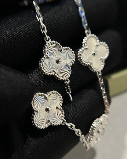 [Bloom]CLOVER SILVER 5 MOTIFS BRACELET