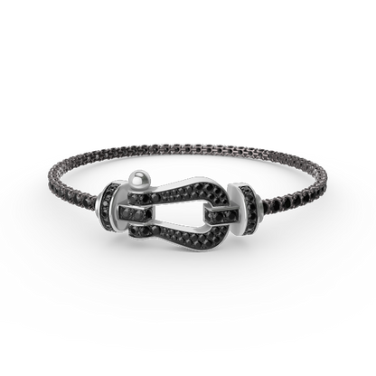 [Bloom]FORCE  LARGE HORSESHOE FULL DIAMOND TENNIS BRACELET